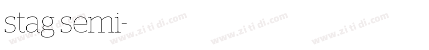 stag semi字体转换